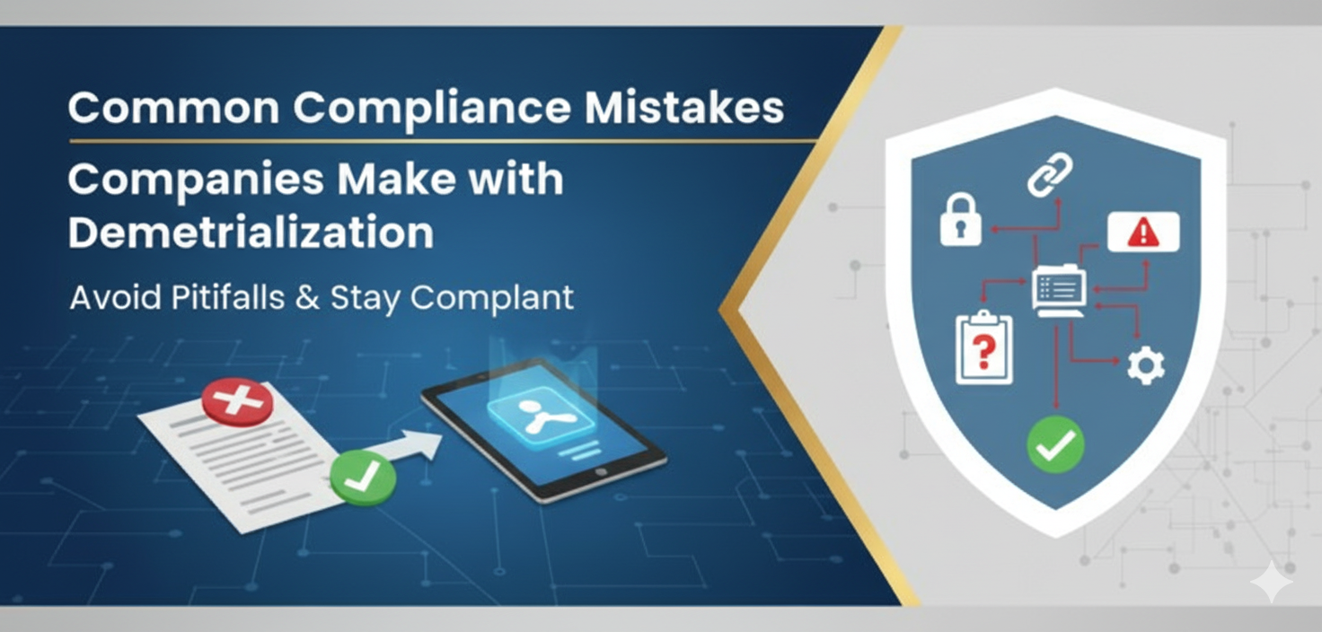 Common Compliance Mistakes Companies Make with Dematerialization