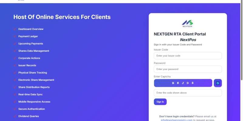 A Guide to the NextPos Client Portal: Real-Time Access to Your Company's Share Data