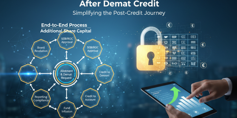 End-to-End Process for Additional Share Capital After Demat Credit